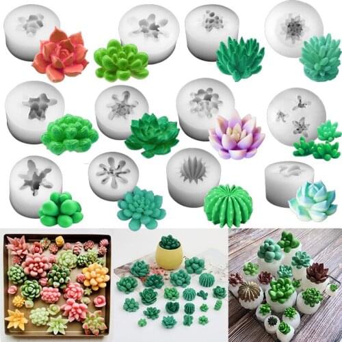 New Three-dimensional Simulation Fleshy Liquid Silicone Mold DIY Scented Candle Drip Glue Handmade Soap Mold Wholesale