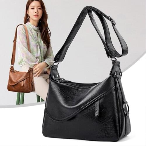2020 New Handbag Women Bags Genuine PU Leather Lady Crossbody Bags Ladies Tote Large Capacity Female Shoulder Bag Sac A Main