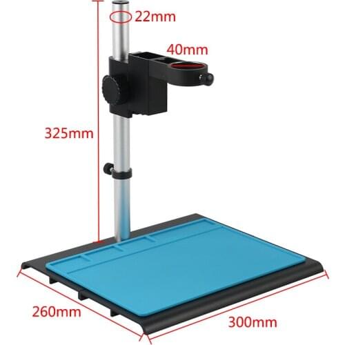 Aluminum Alloy Adjustable Focusing Bracket Focusing Holder Table Stand 40mm 50mm For Digital HDMI USB Video Microscope Camera