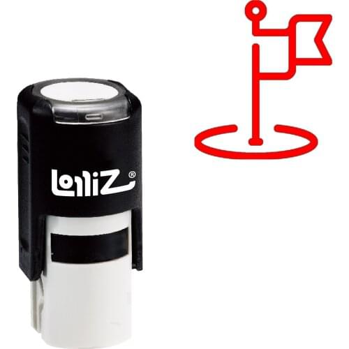 LolliZ Flag Self-Inking Rubber Stamp - Modern Symbol Series