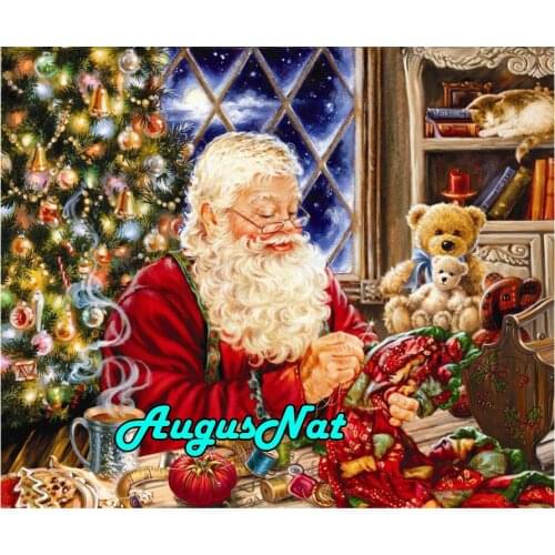 Christmas tree diamond painting santa claus full daimond embroidery bear diamant painting puzzle picture diamant stickers decor