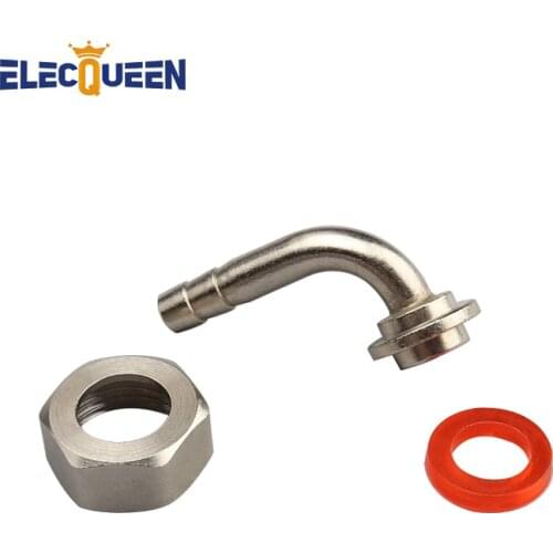 Draft Beer Faucet Connectors- 90° Tailpiece Elbow + Hex Nut + Washer,Beer Tap Faucet Tail Pipe Conversion Kits 8mm kettle Inlet