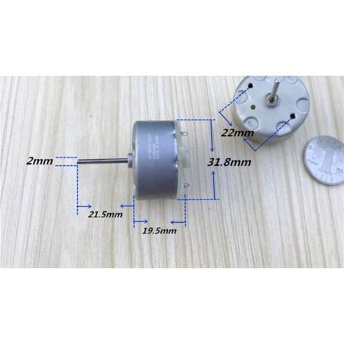 RF-500TB-12560 motor DC 22mm Long-axis DC motor Alarm Light Detector Perfume machine motor for Electric toys/Electric toothbrush