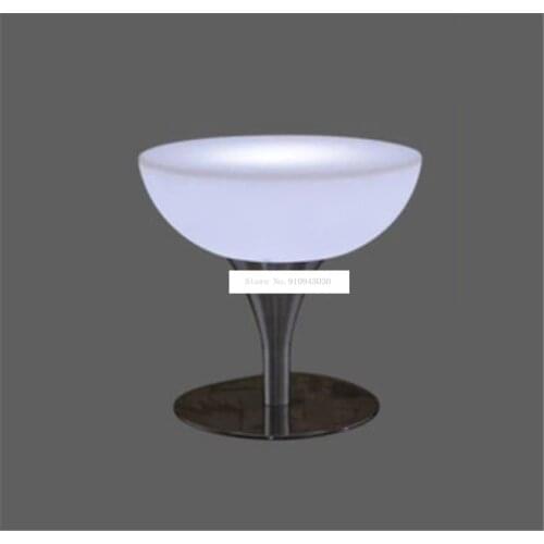 Led Luminous Bar Table Simple Round High Foot Creative Cocktail Bar Table For Night Club Coffee Shop Creative Lighting Furniture