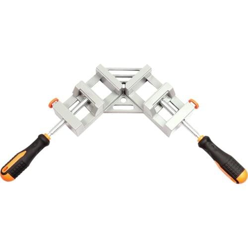 90 Degree Corner Clamp Right Angle Clip Aluminum alloy Quick Release Double Handle Clamps Woodworking Photo Frame Clamping Tool