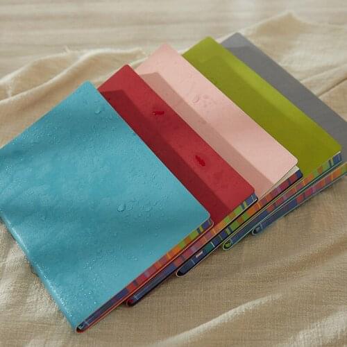 Grid Notebook Grid Rainbow Edge Journal Waterproof PU Skin Thickened Notepad Notebooks and Journals Planer