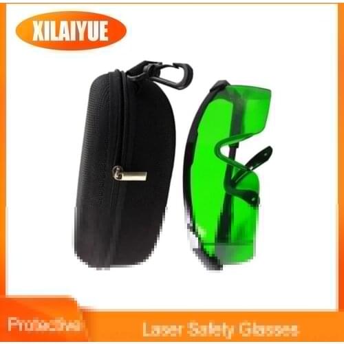Green Goggles Laser Safety Glasses 200nm to 540nm Laser protective eyewear With Portable Carring Case