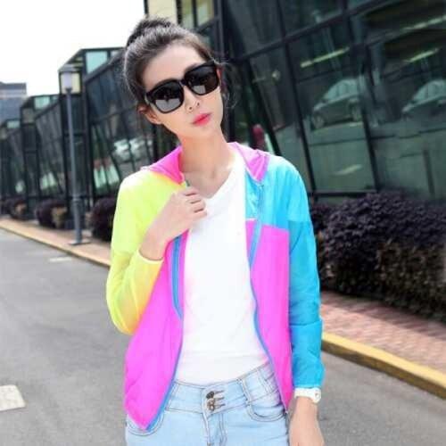 Sunscreen Jacket Women Spring Summer Korean UV Short Loose Sun Protection Clothing Cardigan Beach Seaside Thin Coat X295