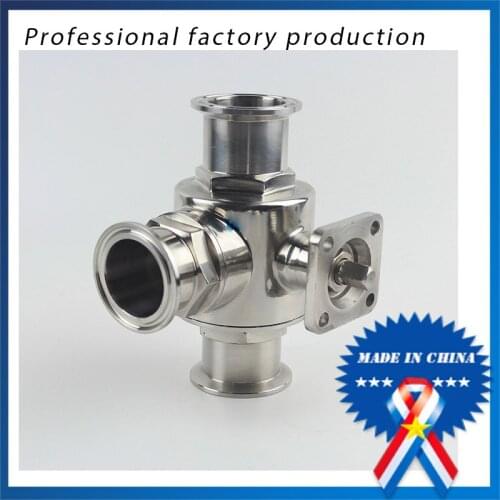 1 inch Quick-connect Quick-opening Three-way Ball Valve with Bracket