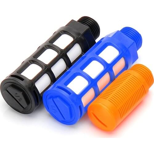 1PCS Pneumatic Plastic Silencer Air Quick Exhaust Muffler Absorb Noise Reduce Filter 1/8" 1/4" 3/8" 1/2" Male Thread