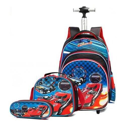 Children Rolling Bags for school Kids Trolley Bag On wheels for Student Wheeled backpack for girls Travel luggage Trolley Bags