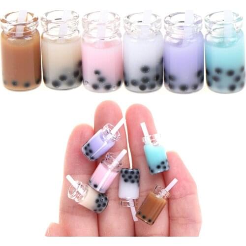 3Pcs 1:12 Dollhouse miniature milk tea cups mini toys doll house decoration Great accessory for your dollhouse