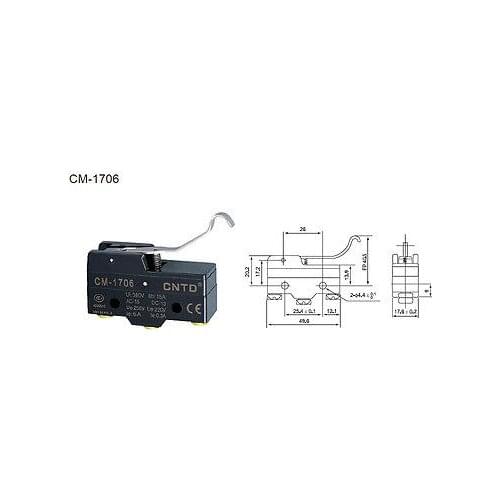 5Pcs MICRO SWITCH TM-1706 CM-1706 CNTD