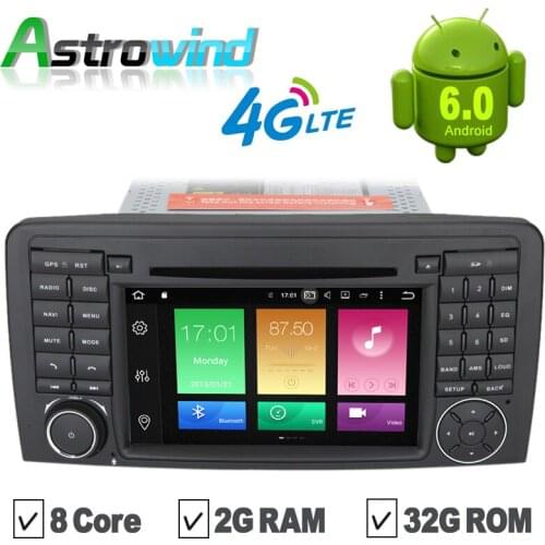 8 Core, 2G RAM, 32 ROM, Android 6.0 Car DVD Player GPS Navigation System Stereo Media Audio Video For Mercedes R Class W251