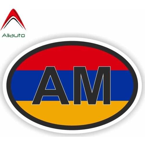 Aliauto Personality Creative Car Sticker Code Armenia Am Motorcycle Country Automobile Styling Sunscreen Anti-UV Decal,13cm*8cm