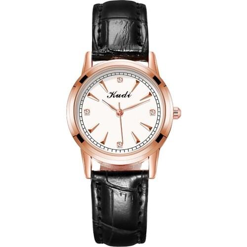 Women Diamond Watch Leather Strap Rhinestone Watch Black Bracelet Quartz Wristwatches Waterproof Lady Business Analog Watches