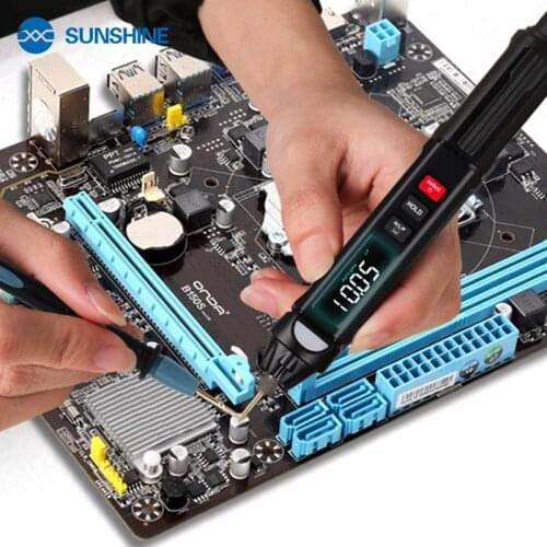 Sunshine DT-01 Pro 3 in 1 Pen-type Digital Multimeter Auto Intelligent Sensor Pen Tester Phase Sequences Meter Color Screen