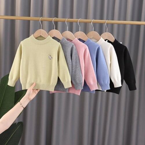 Dinosaur Kids Sweaters Spring Winter Baby Boys Girls Warm Knitted Bottoming Thicken Teenag Childrens Clothes School High Qualit