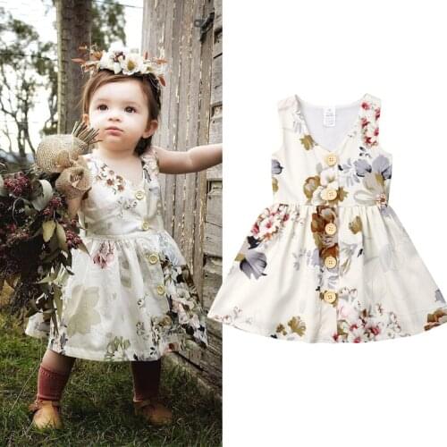 2020 Childrens European and American Dress Girls Long Mesh Dresse Print Strap Princess Dress for Kids Costume Wedding Dress