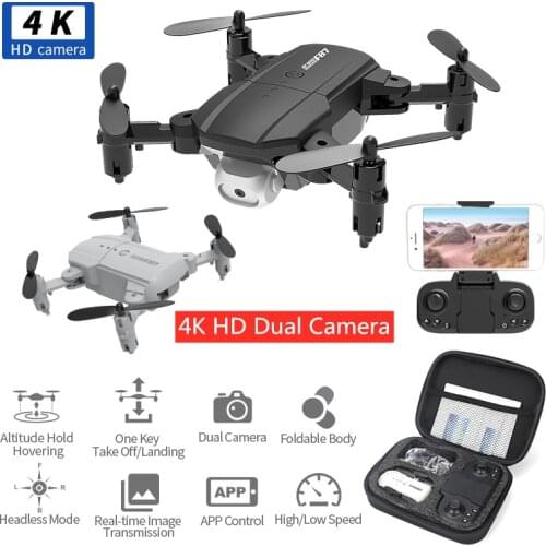 F87 Mini Drone 4K HD Dual Camera Aerial Photography Fold Quadcopter Professional Height Hold One Key Return RC Helicopter Dron
