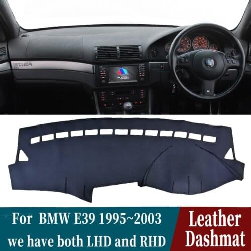 For BMW 5 Series E39 525D 530d 250i 235i 523 528 1996-2003 Leather Dashmat Dashboard Cover Pad Dash Mat Carpet Car-Styling