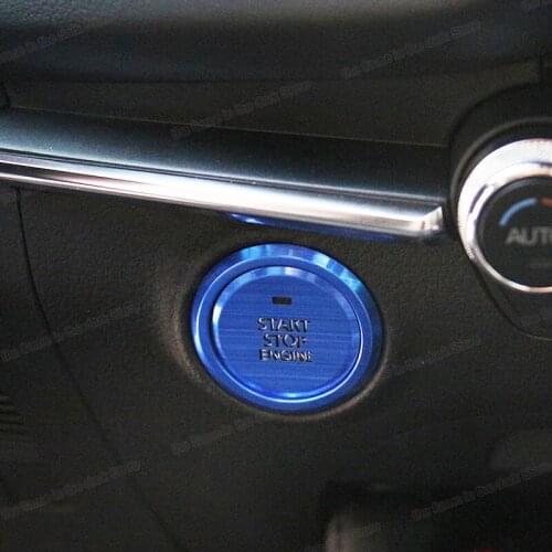 Lsrtw2017 Car Engine Lighter One Start Button Ring Trims for Mazda 3 Axela Bp 2019 2020 2021 Interior Accessories Auto Styling