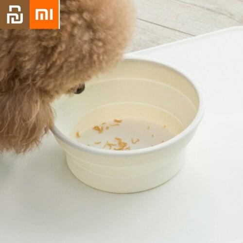 Xiaomi Pets Bowl Collapsible Universal Portable Drinking Bowl Cats Dogs Outdoor Travel Teddy Golden Retriever Feeding Bowl Basin