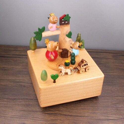 Music box music box wooden handicraft International Childrens Day gift birthday gift