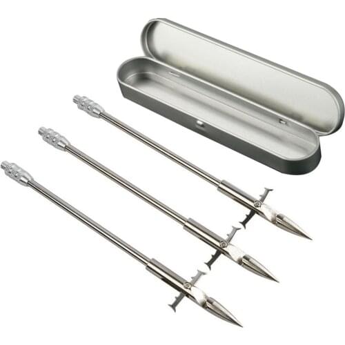3pcs Fishing Darts With Box Arrowhead Fishing Broadhead Archery Arrowhead Tip War-head Arrow Hunting Shooting Tips Darts Outdoor