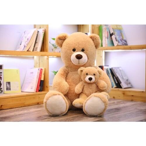 New 100cm Giant Kawaii Creative Mother & Baby Teddy Bear Plush Toys for Children Girls Stuffed Soft Lovely Animal Bear Doll Gift