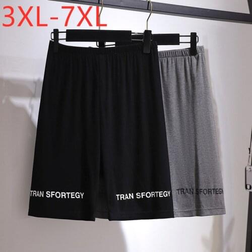 New 2021 Ladies Summer Plus Size Sports Shorts For Women Large Casual Slim Elastic Cotton Gray Letter Shorts 3XL 4XL 5XL 6XL 7XL
