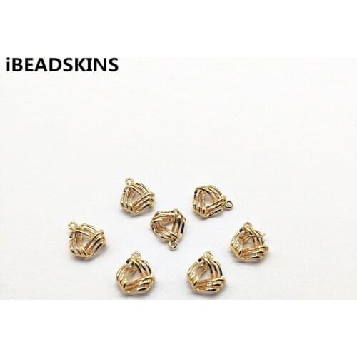 New arrival! (choose size) Twisted Shape Copper charm for Earrings parts Necklace Accessories hand Made Earrings Jewelry DIY