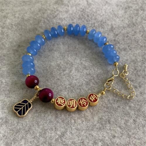 New Beautiful Natural Stone Jades Beads 5x8mm Abacus Shape New Style of Pendant Bracelet Lady Jewelry Gift Chain 7.5inch Y872