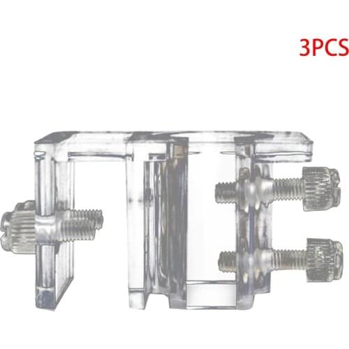 3 PCS fish tank transparent acrylic fixing clip, glass inlet and outlet, special feeding tube, stable box