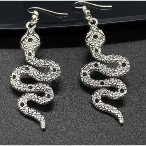 Snake Earrings 2020 Earrings Punk Hip Hop Pendant Earrings Minimalist Style Alloy Jewelry Bijoux Gifts for Gilrs Men Women