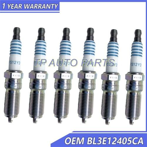 6 Pieces Spark Plug OEM BL3E12405CA CYFS12Y3 Compatible With Ford