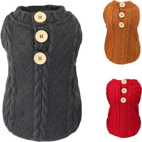Pet Cat Dog Sweater Pullover Winter Plush Sleeveless Vest Dog Clothes For Small Dogs Chihuahua Yorkies Puppy Jacket Pet Clothing