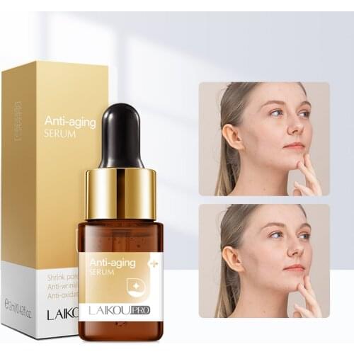 Pore Instant Perfection Serum Lactobionic Acid Collagen Face Solution Serum Minimize Pores Oil-Control Whitening Anti-Wrinkle