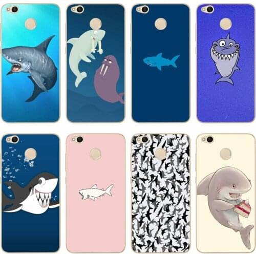 Tiburones ballena pescado duro Cover TPU Phone Case For redmi4A 4X 5 5a 5Plus note4 4X 5 for xiaomi4 5 6X 8 note3 miX2S