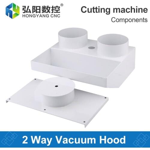 1PCS Woodworking Cutting Machine 2-Way Dust Hood Pusher Device Dust Exhaust Dust Hood Two Three-Way Dust Collection Hood