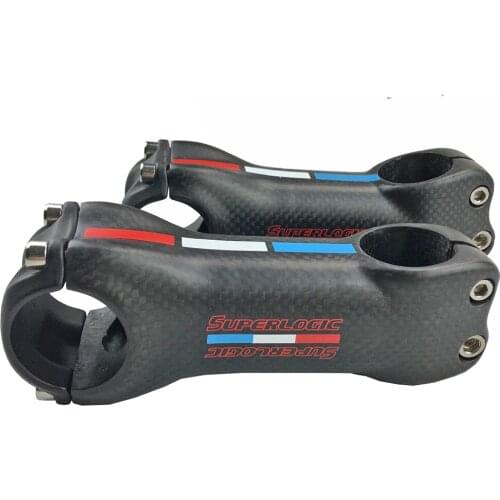 Bike stem carbon fiber bicycle stem road bikes mtb cycling parts 28.6mm 70/80/90/100/110/120/130mm 17degree 3k matte