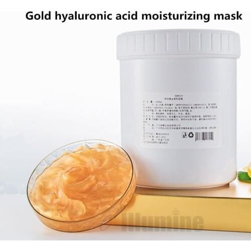 Gold Hyaluronic Acid Moisturizing Mask Anti Aging Fade Fine Lines Moisturize Replenish Water Sleeping Night Mask 1000g Beauty