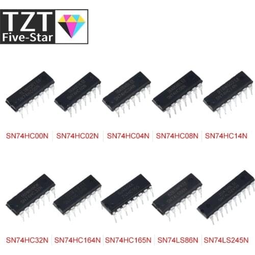 10PCS SN74HC00N SN74HC02N SN74HC04N SN74HC08N SN74HC14N SN74HC32N SN74HC164N SN74HC165N SN74LS86N SN74LS245N DIP - 14