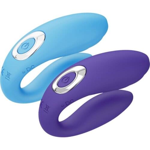 10 Speed Rechargeable Swan U Type Vibrator For Couples Lesbian Double Motor Vibrator G Spot Clitoris Stimulator Adult Sex Toy