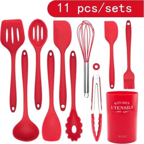11 Pcs Nonstick Resistant Silicone Cooking Tools Heat Cookware Set Kitchen Baking Tool Kit Utensils Kitchen Accessories kitchen