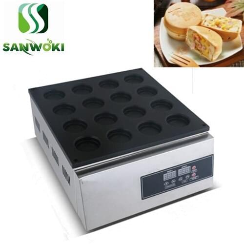 16-hole digital Taiwan Car Wheel Shaped Red Bean Cakes Maker Red Bean Dora Cake Baker Imagawayaki Maker Obanyaki Machine