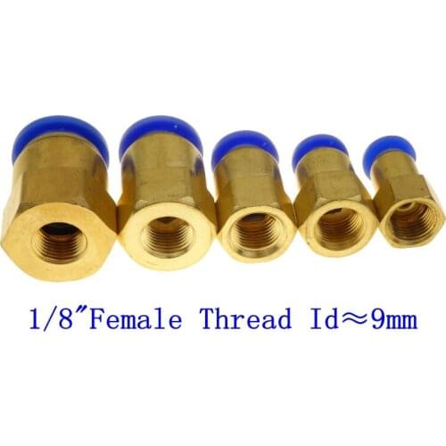 4 6 8 10 12mm OD x 1/8" Female BSP Pneumatic Female Connector Push In Fitting