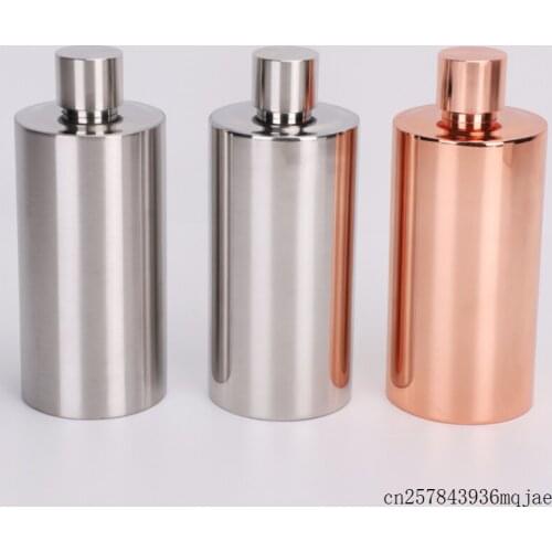 5pcs 500ml Stainless Steel Flagon Outdoor Whiskey Flasks Pocket Round Hip Flask
