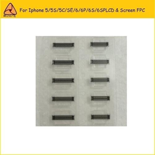 50Pcs/lot Original New FPC Connector for Iphone 5/5S/5C/SE/6/6Plus/6s/6s Plus LCD & Touch Screen FPC Connector on Logic Board