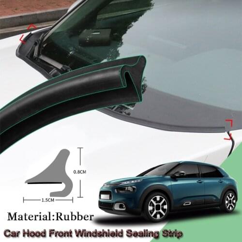 Car Rubber Seal Strip Windshied Spoiler Filler Protect Edge Weatherstrip Strips Auto Accessories For Citroen C4 Cactus 2014-2020